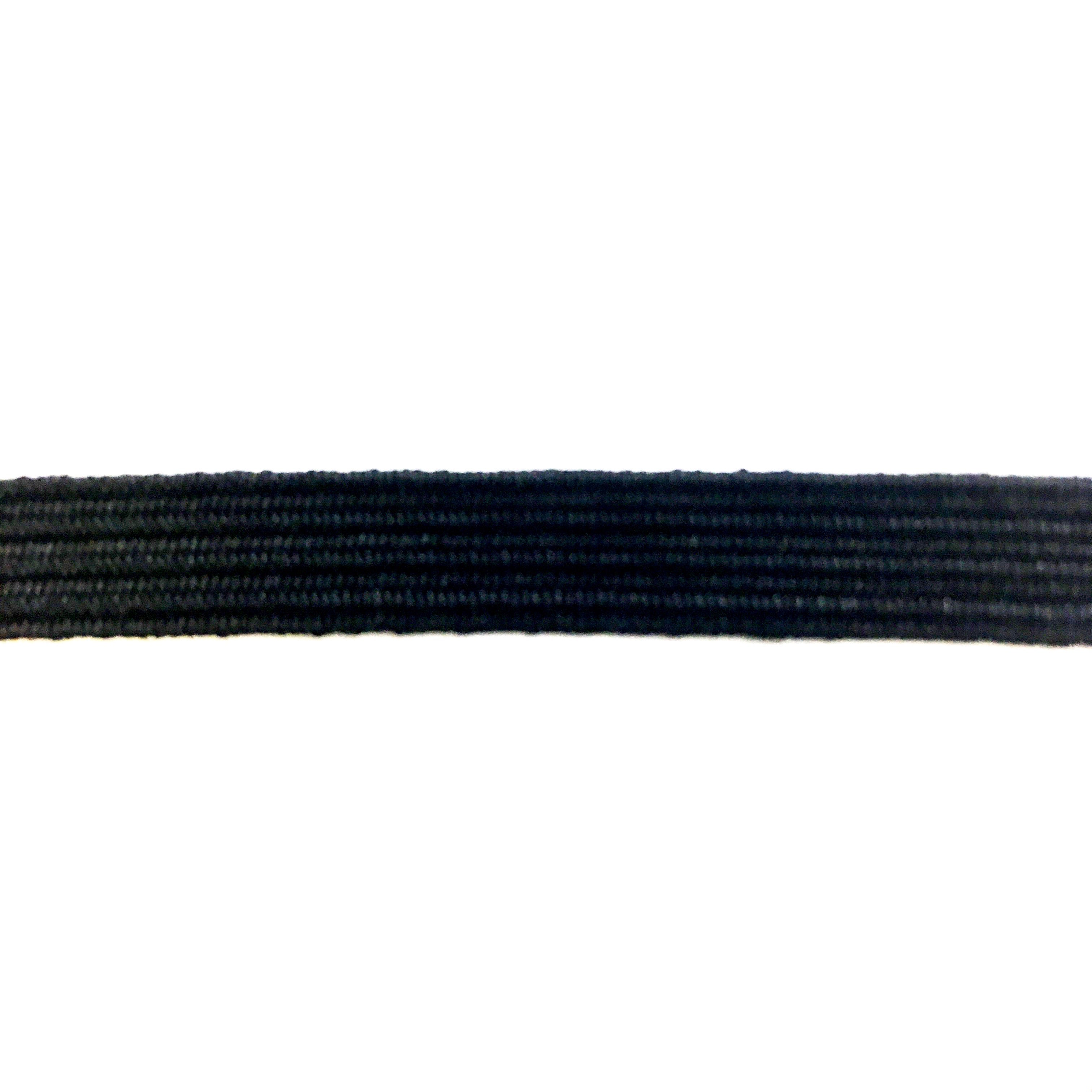 Black Plain Elastic - 4 inch Wide - 1 yard
